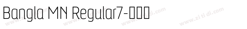 Bangla MN Regular7字体转换